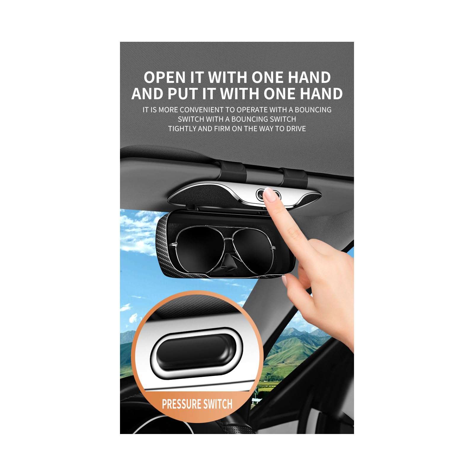 GDQ velvet-lined interior protects glasses from scratches and wear.