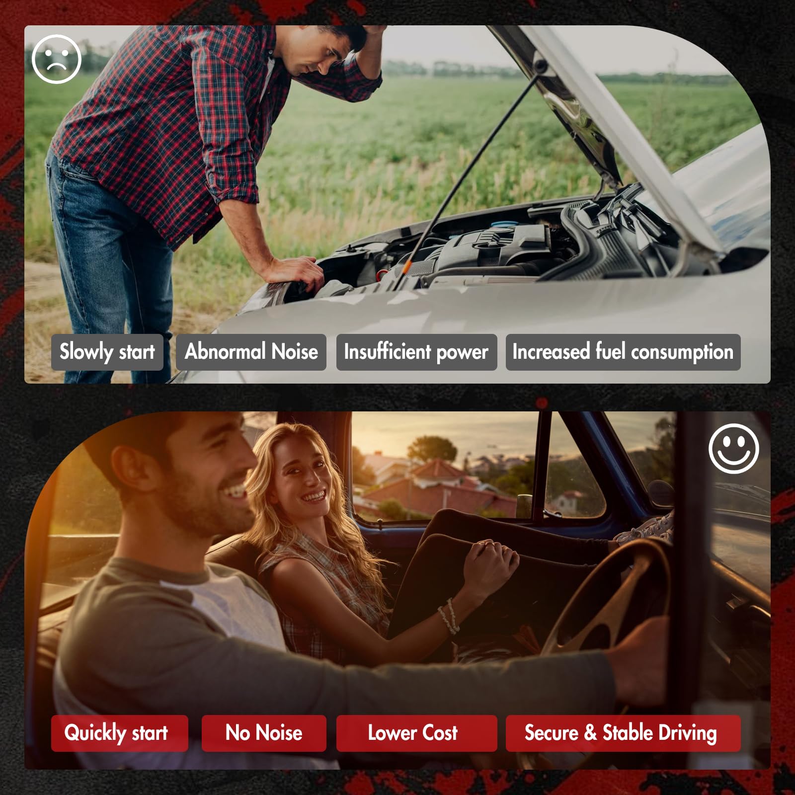 GDSMOTU matched gear and flywheel engagement minimize slip during starting.