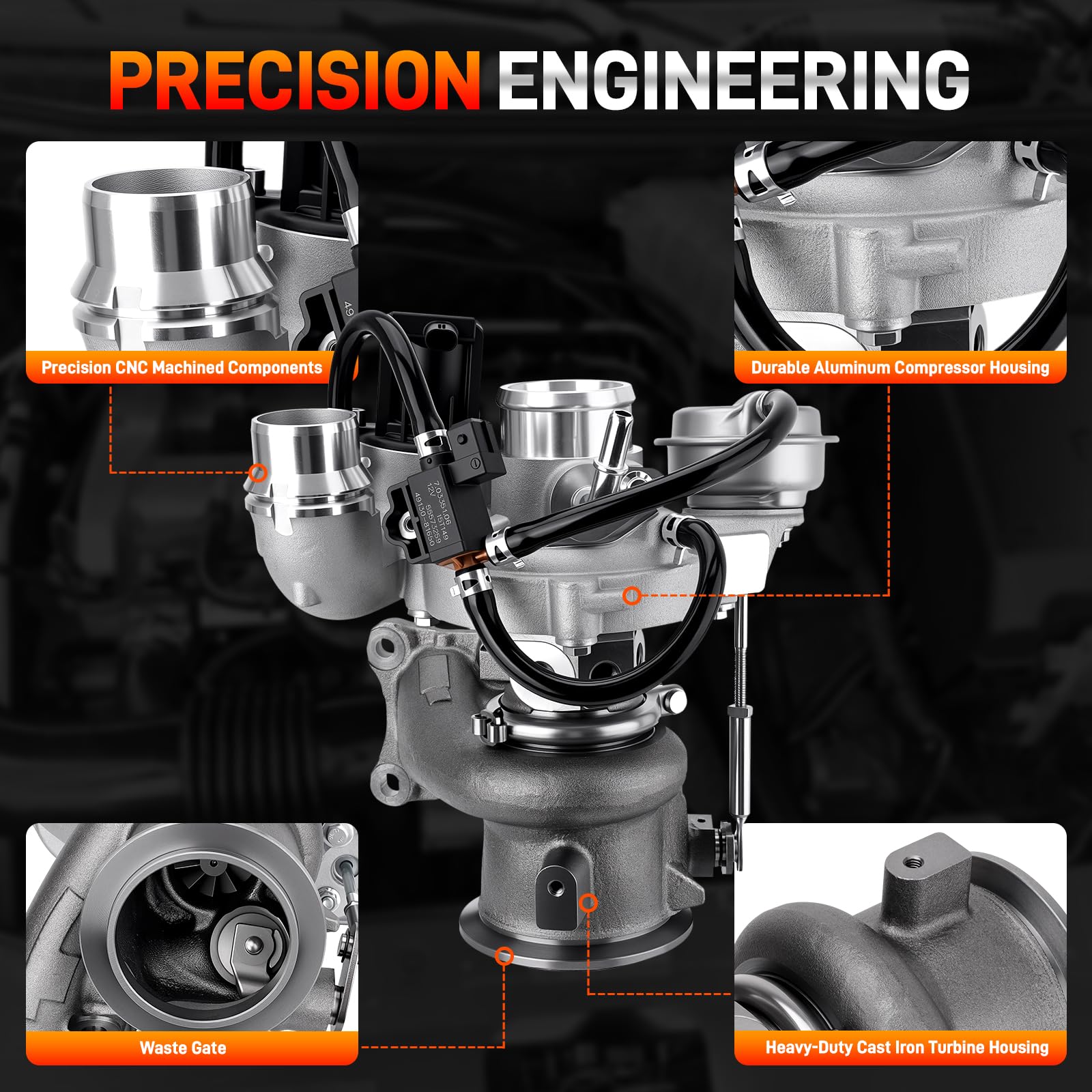 GDUKOP aluminum chamber close-up highlights lightweight, robust build.