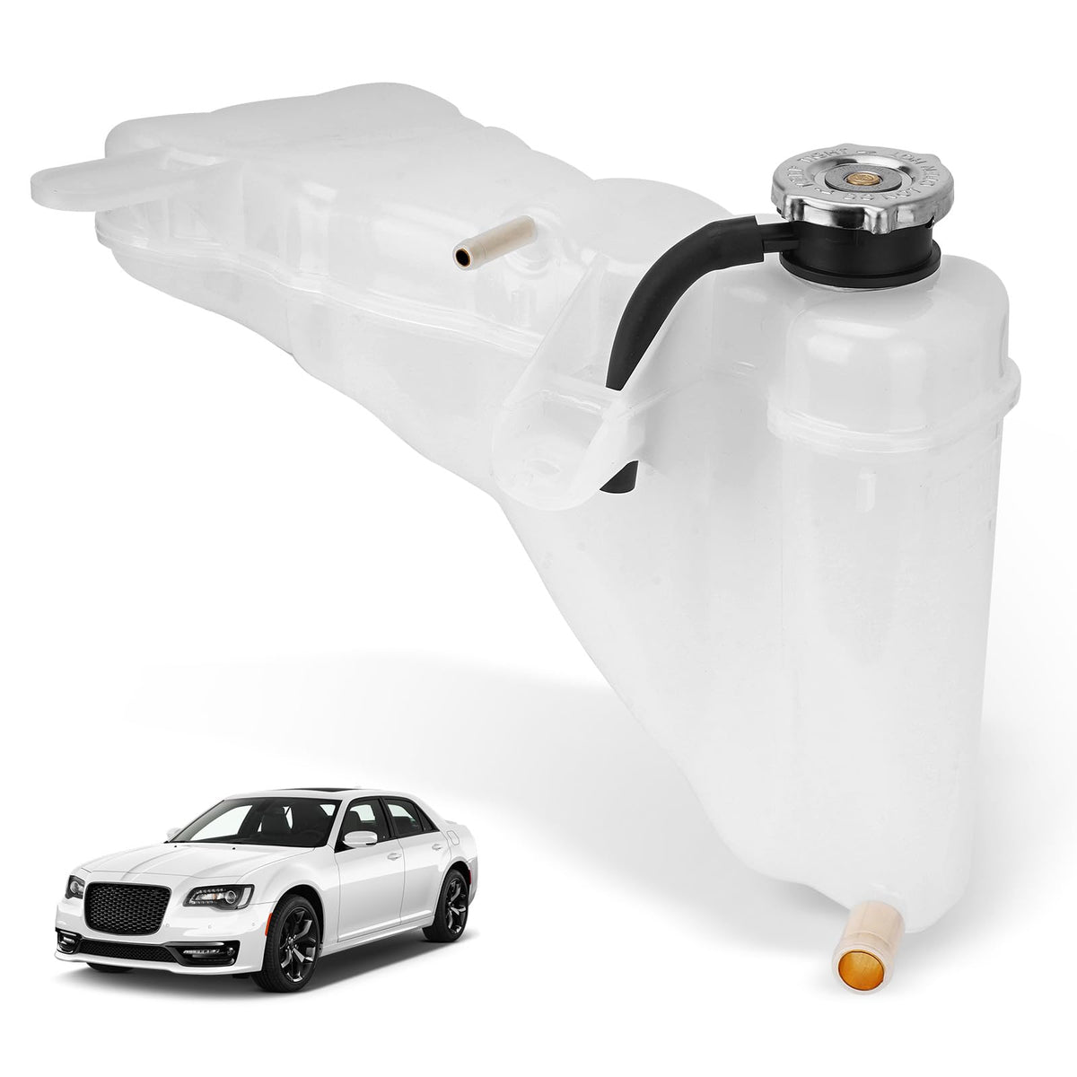 GDUKOP 603-380 engine coolant reservoir tank front view maintains coolant levels for steady cooling