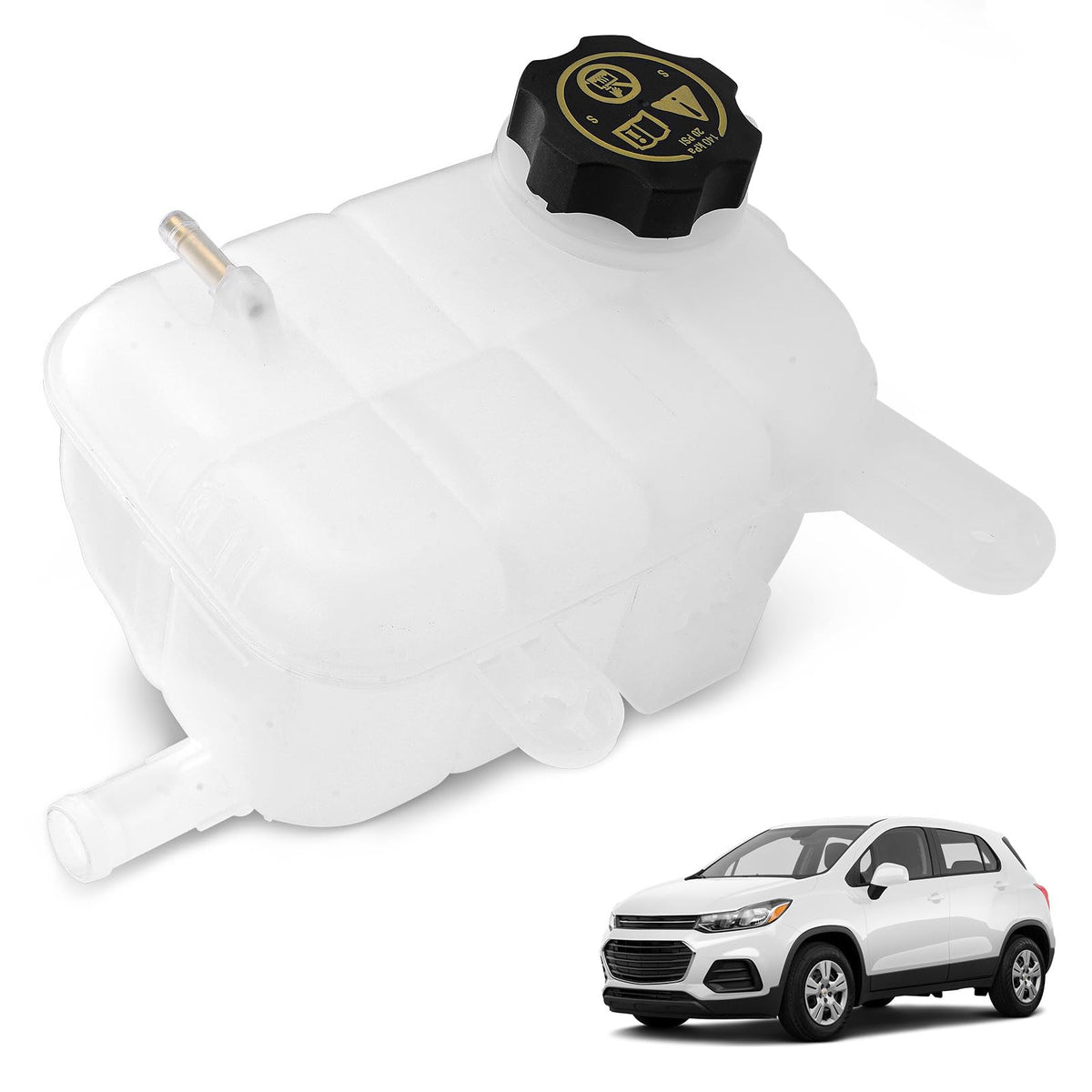 GDUKOP 603-955 coolant reservoir with cap for Buick Encore and Chevy Trax