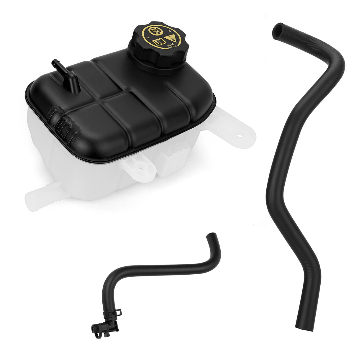 GDUKOP 603-955 engine coolant reservoir tank with cap for Buick Encore and Trax ensures reliable coolant storage.