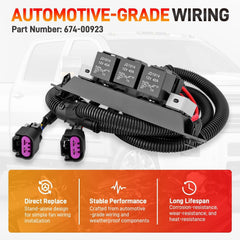 GDUKOP 674-00923 includes relay and fuse panel for reliability.