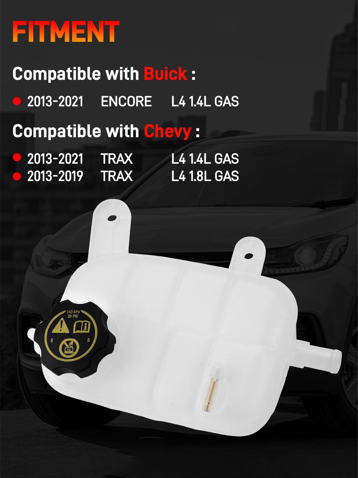 GDUKOP compatibility diagram for Buick Encore and Chevy Trax fitment