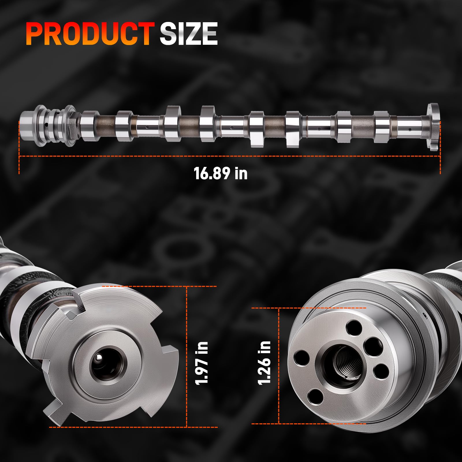 GDUKOP exhaust camshaft on road test demonstrates stability and smooth operation.