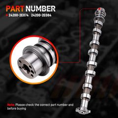 GDUKOP exhaust camshaft zinc alloy detail emphasizes durability and wear resistance.