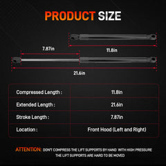 GDUKOP front hood lift support for Dodge Ram 4500-5500 delivering smooth opening