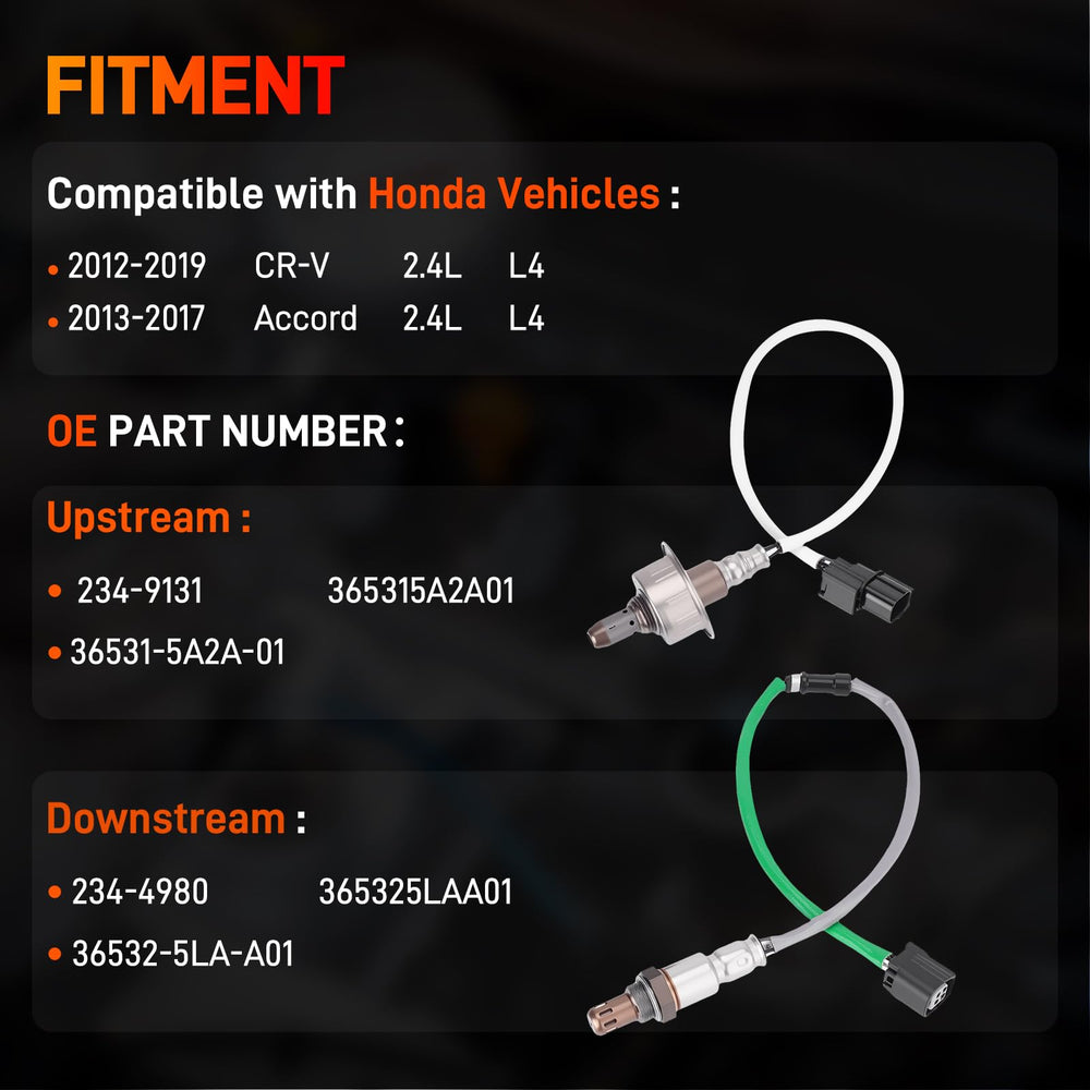 GDUKOP downstream oxygen sensor for Honda CR-V supports accurate exhaust readings