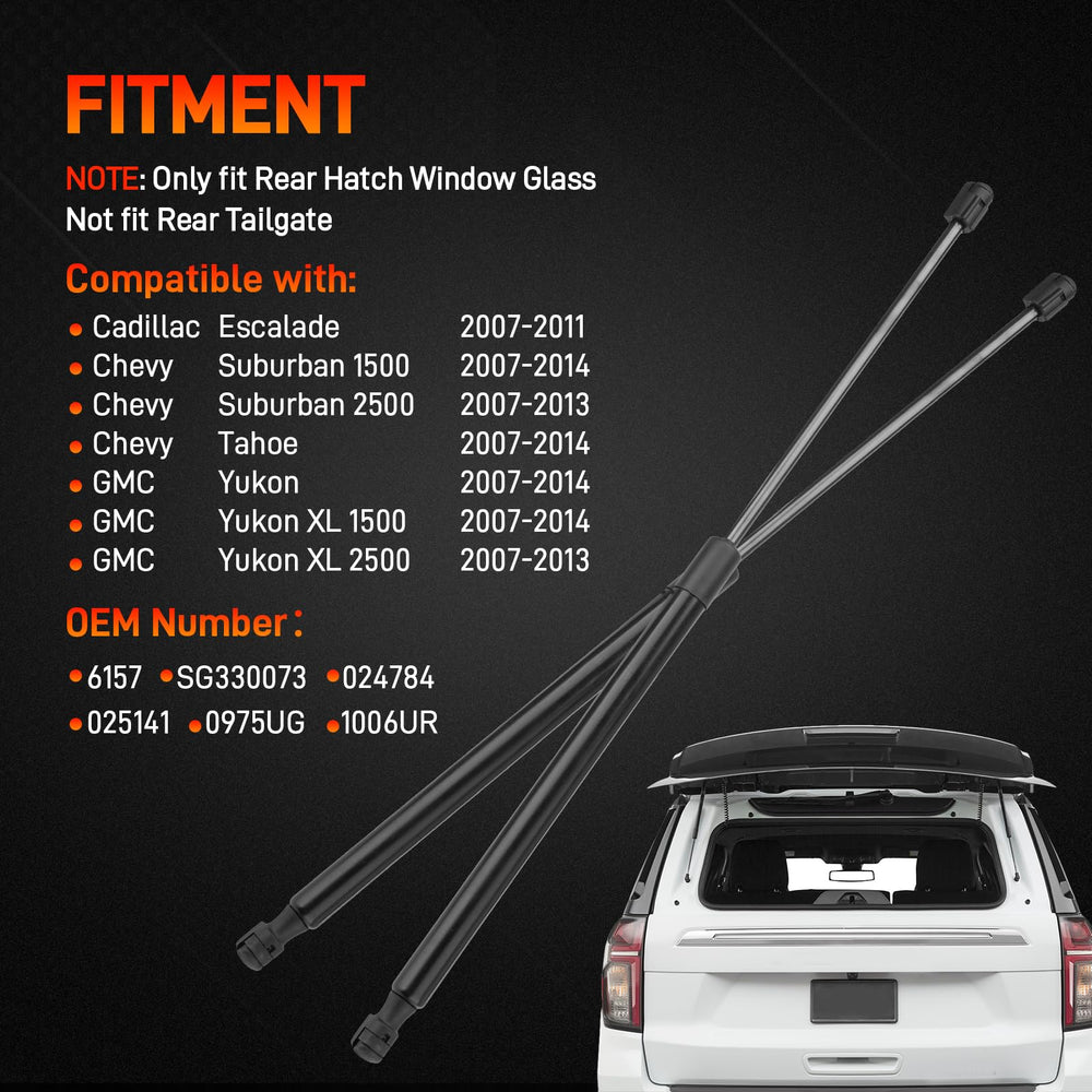 GDUKOP rear window lift support for Tahoe 2007-2014 with steady opening action