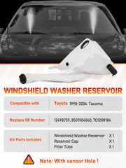 GDUKOP reservoir with sensor hole bottom for compatible wiper system.