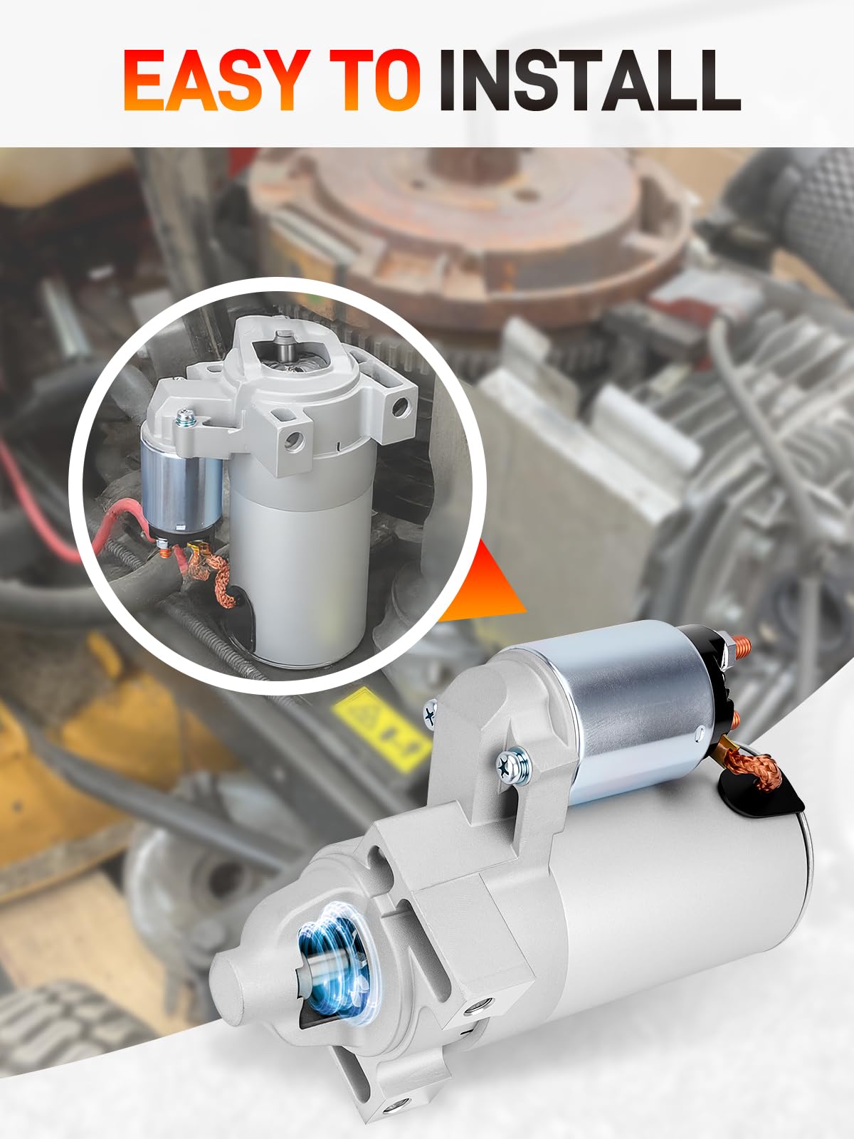 GDUKOP installation-friendly starter reduces downtime during replacement