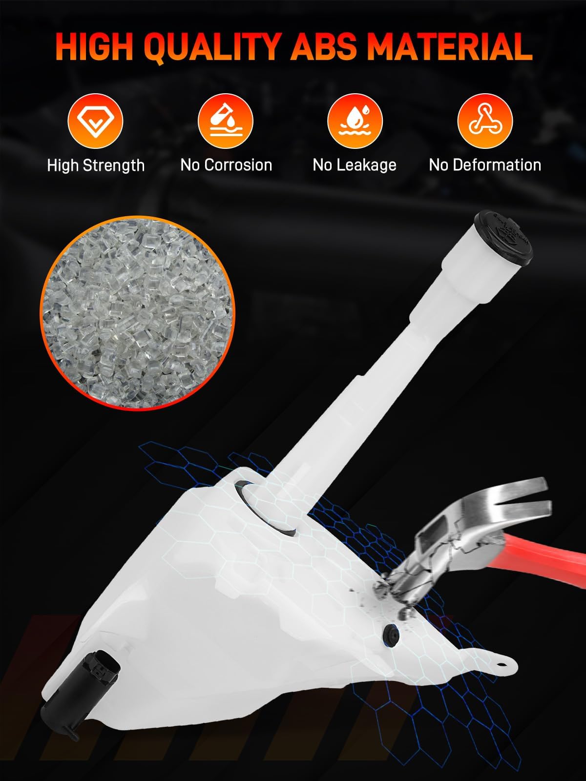 GDUKOP Toyota Tacoma 1998-2004 fit reservoir ensures reliable wash.