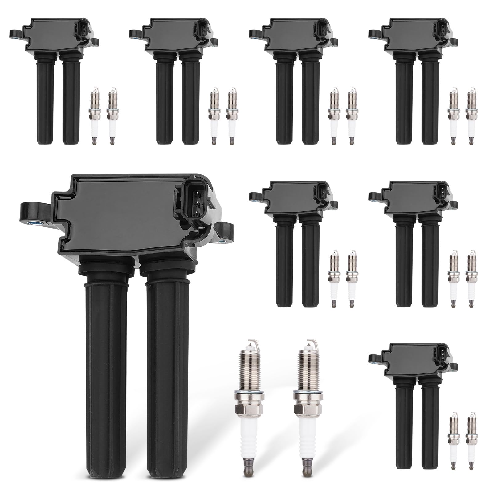 GDUKOP UF504 eight-coil set for 5.7L V8 Dodge and Jeep engines.