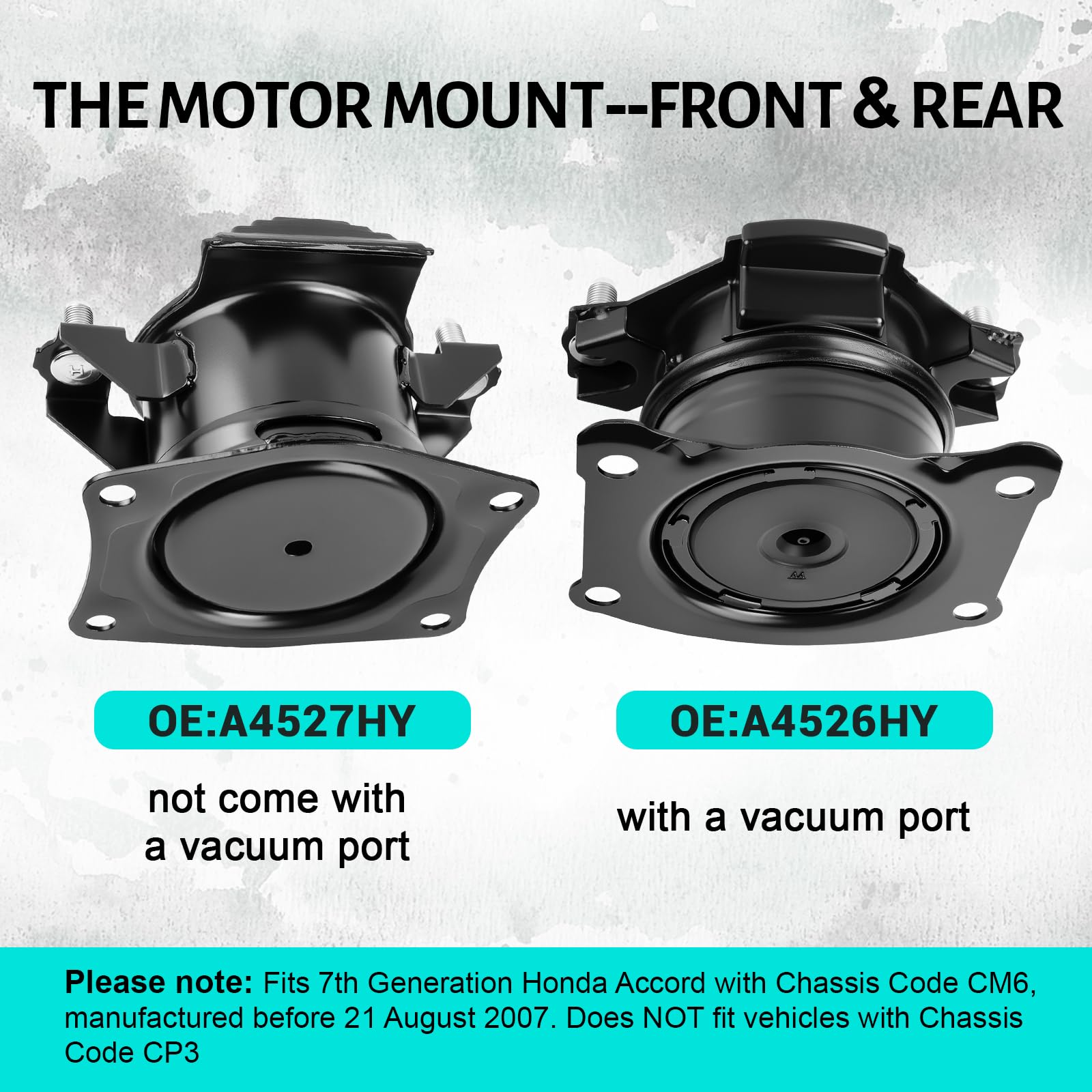 Gdydi rear engine mount without vacuum port for 7th gen Accord