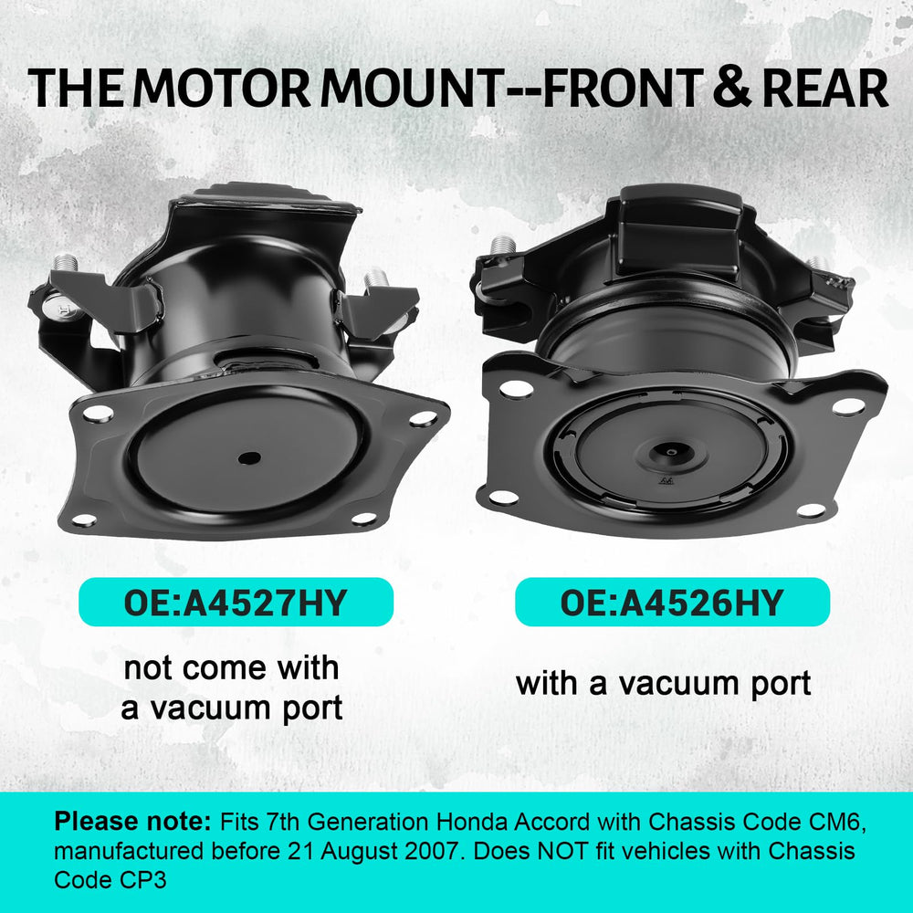 Gdydi rear engine mount without vacuum port for 7th gen Accord