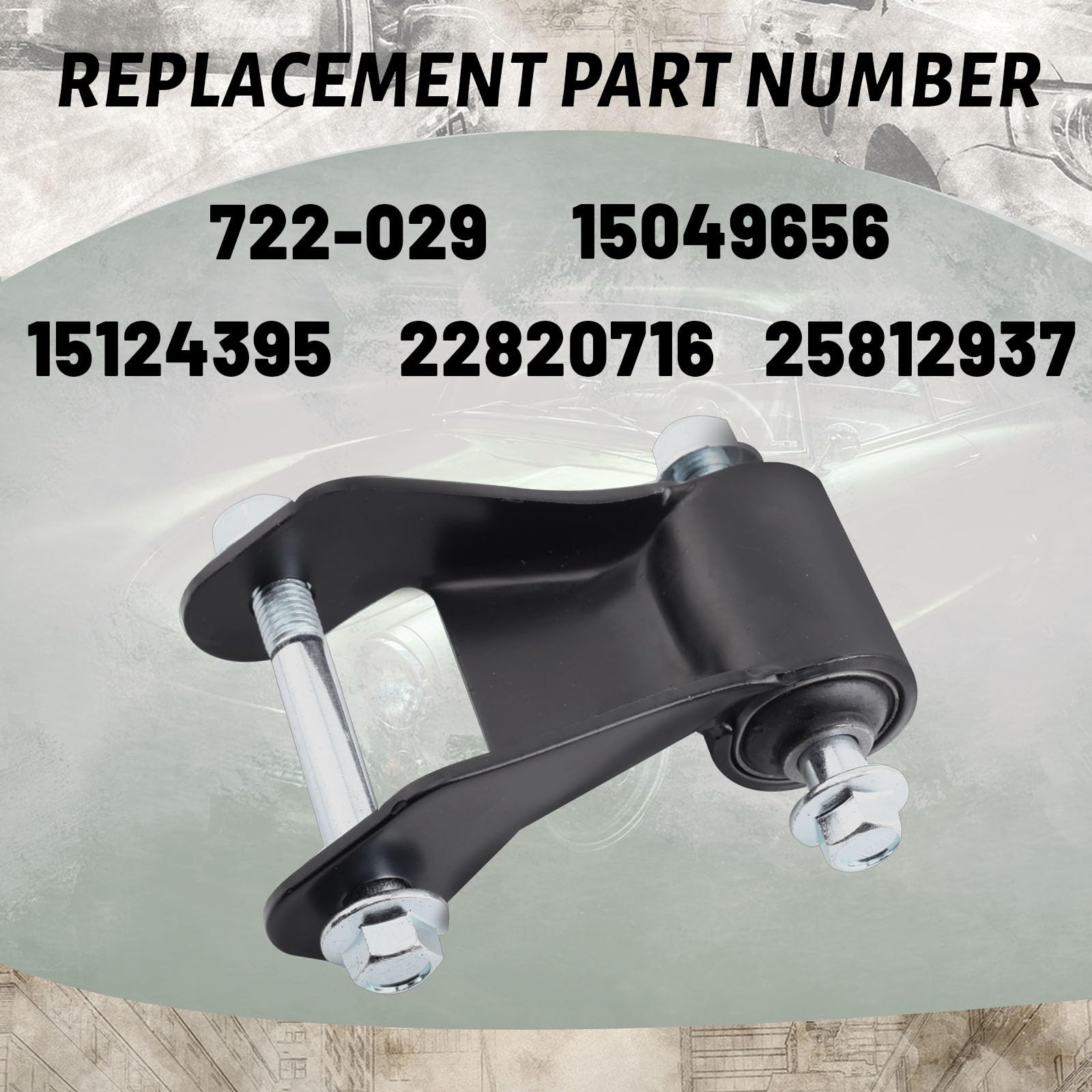 Gdydi rear leaf spring shackle kit bolts included for easy replacement.