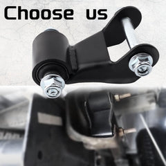 Gdydi rear leaf spring shackle kit close-up steel shows rust-resistant coating.