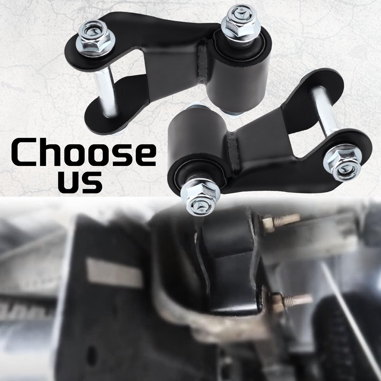Gdydi rear leaf spring shackle kit heavy-duty steel construction for durability