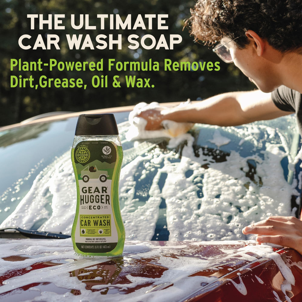 Gear Hugger Car Wash Soap lathering action on vehicle surface