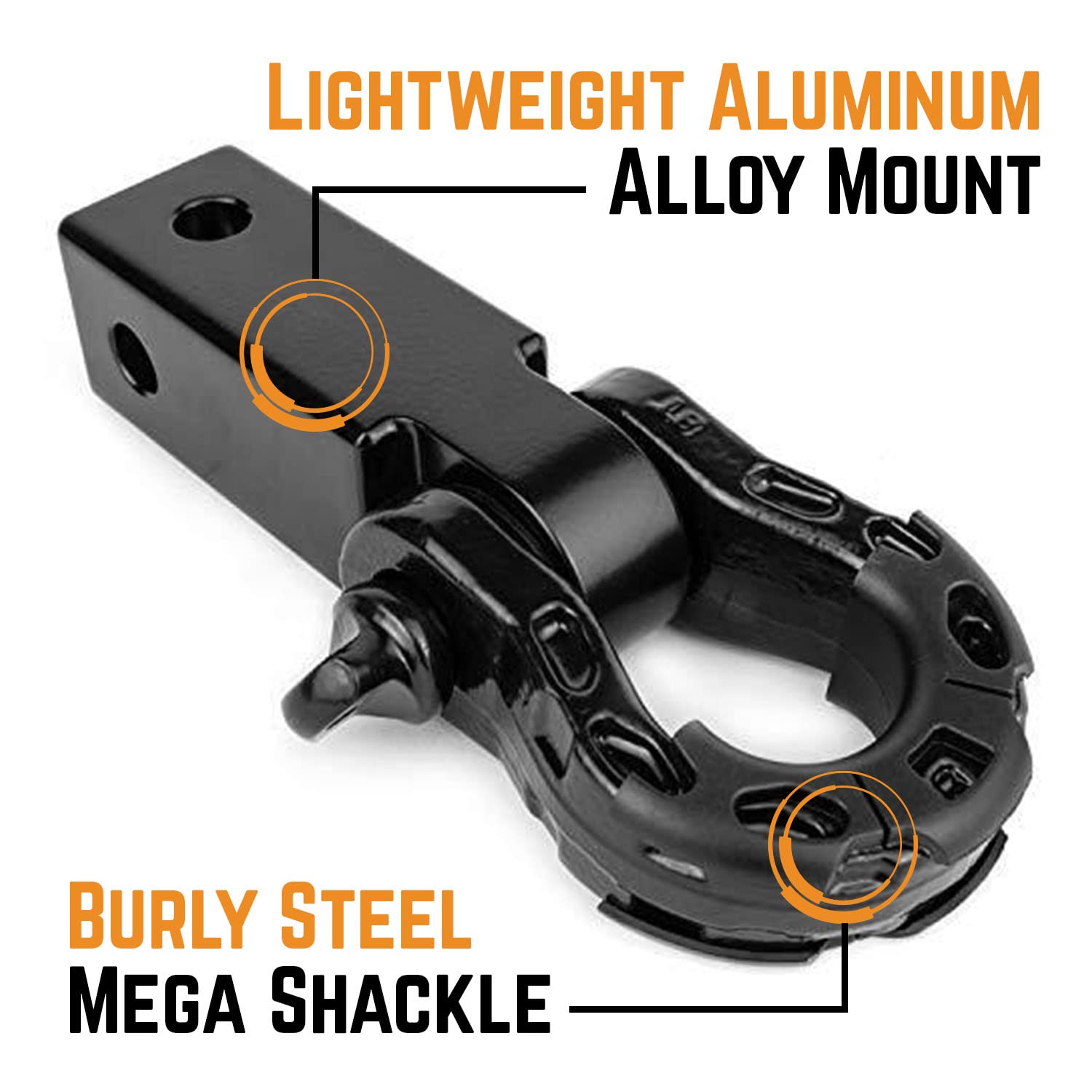 GearAmerica washers and pin included for secure, rattle-free mounting.
