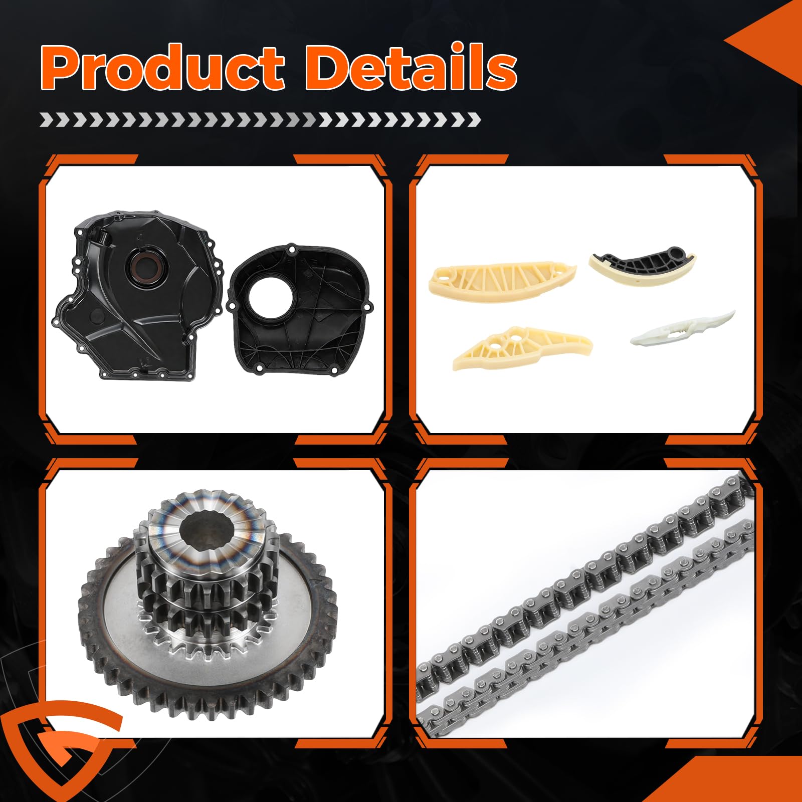 GEARCESS EA888 timing chain guides reduce slack and noise