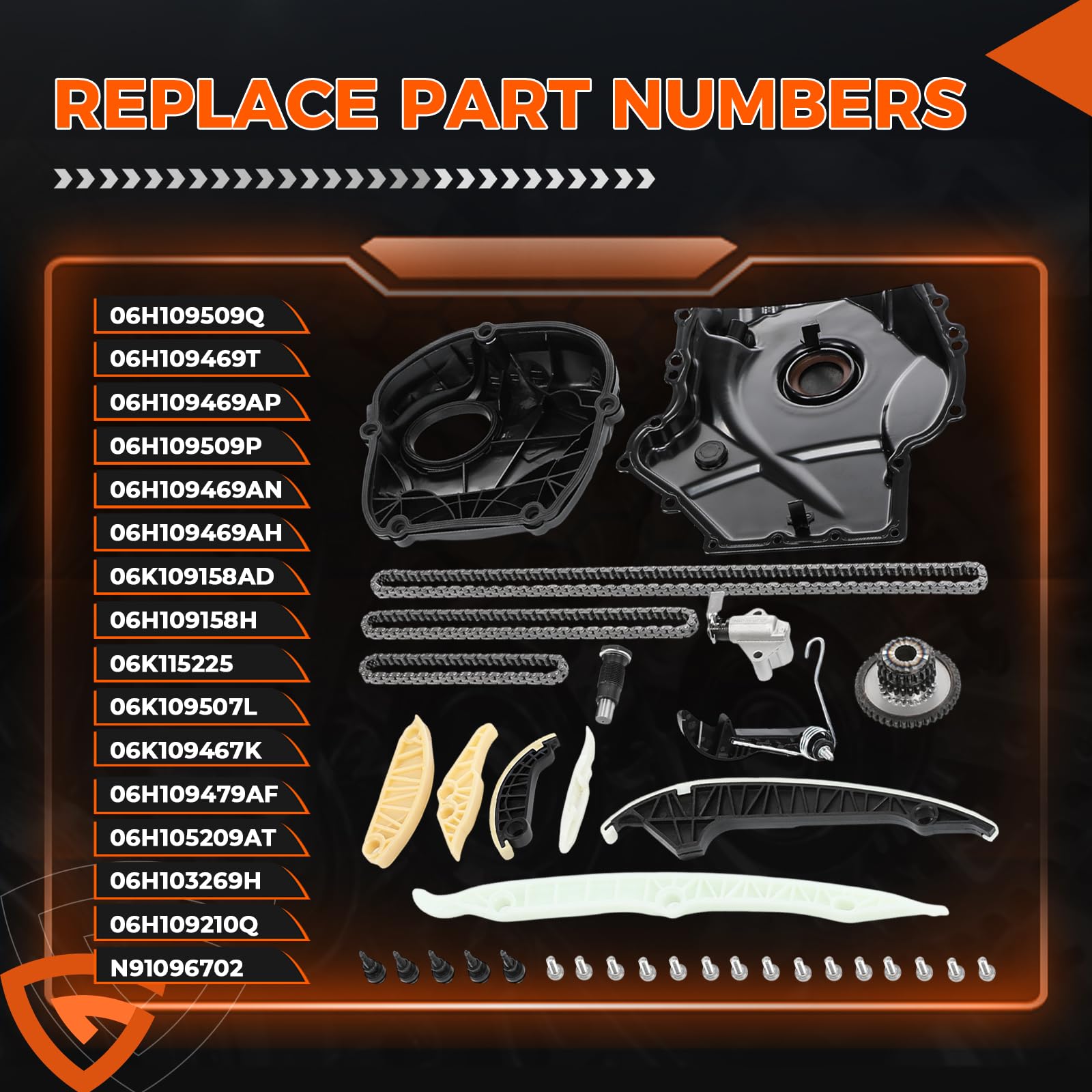 GEARCESS EA888 timing teeth ensure precise cam-crank engagement