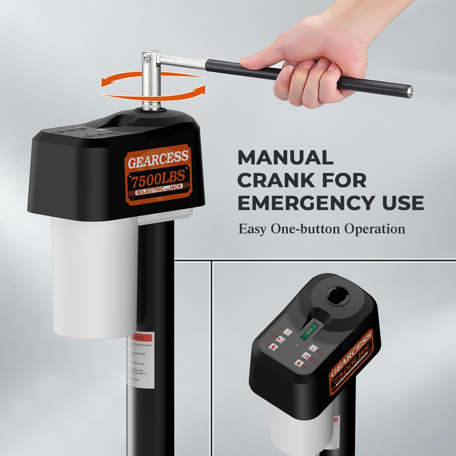 GEARCESS IP65 waterproof buttons endure rain and spray for reliable outdoor use.