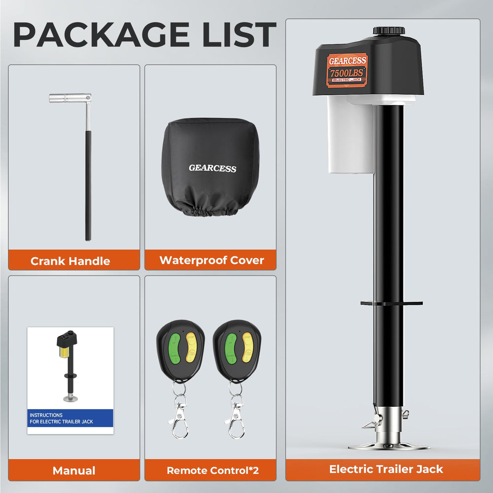 GEARCESS remote control range up to 30 meters for flexible positioning.