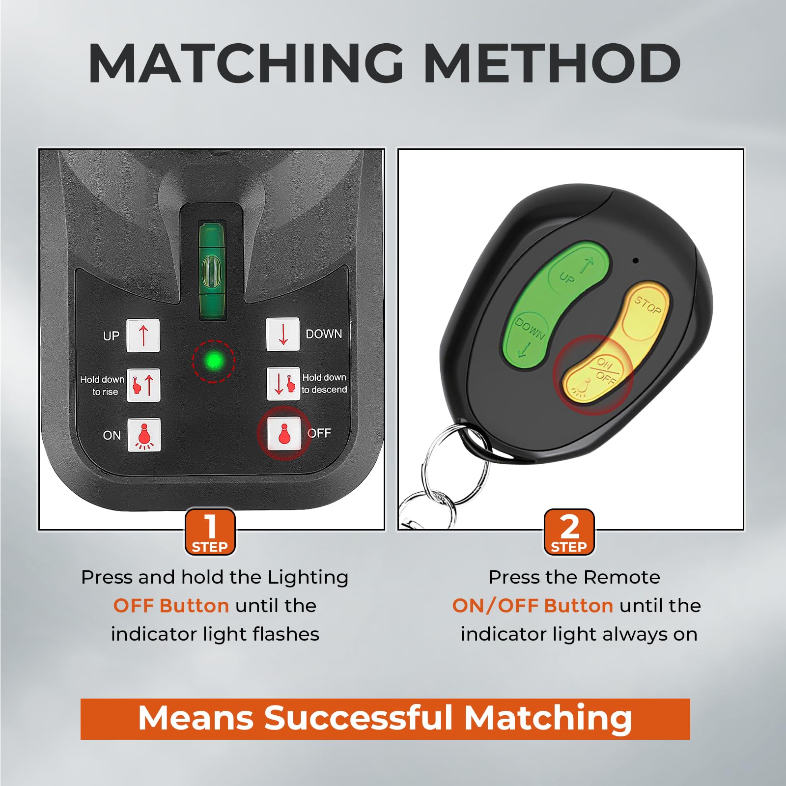 GEARCESS trailer jack IP65 waterproof buttons for weather-resistant control.