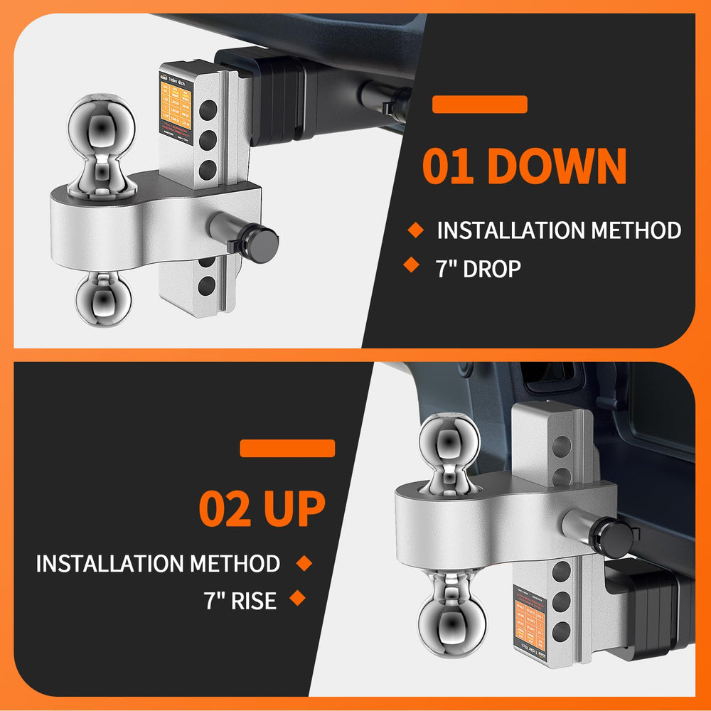 GEARGO stowable hitch design allows storage under the vehicle.