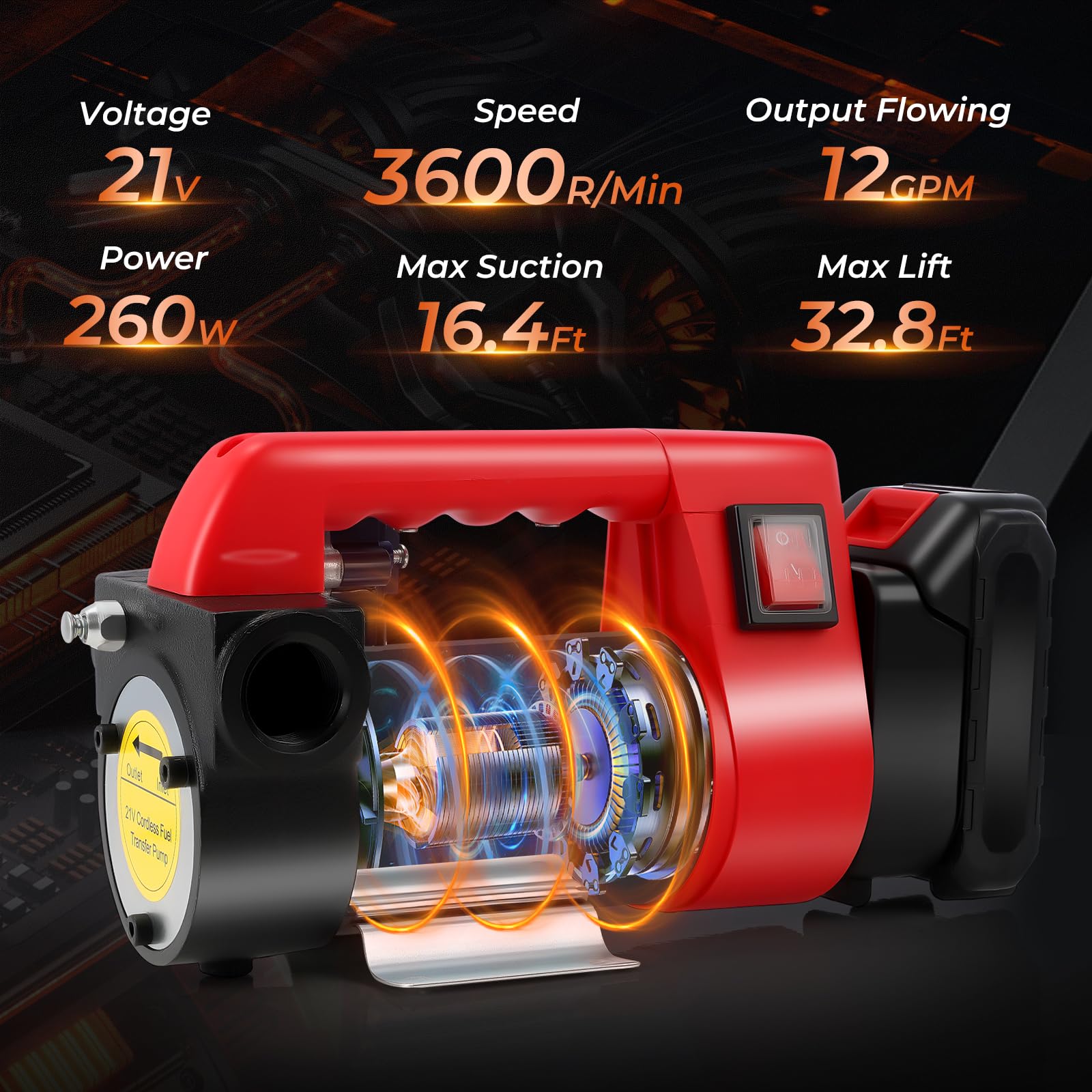 GEARLASSO auto shut off nozzle prevents spills during fueling