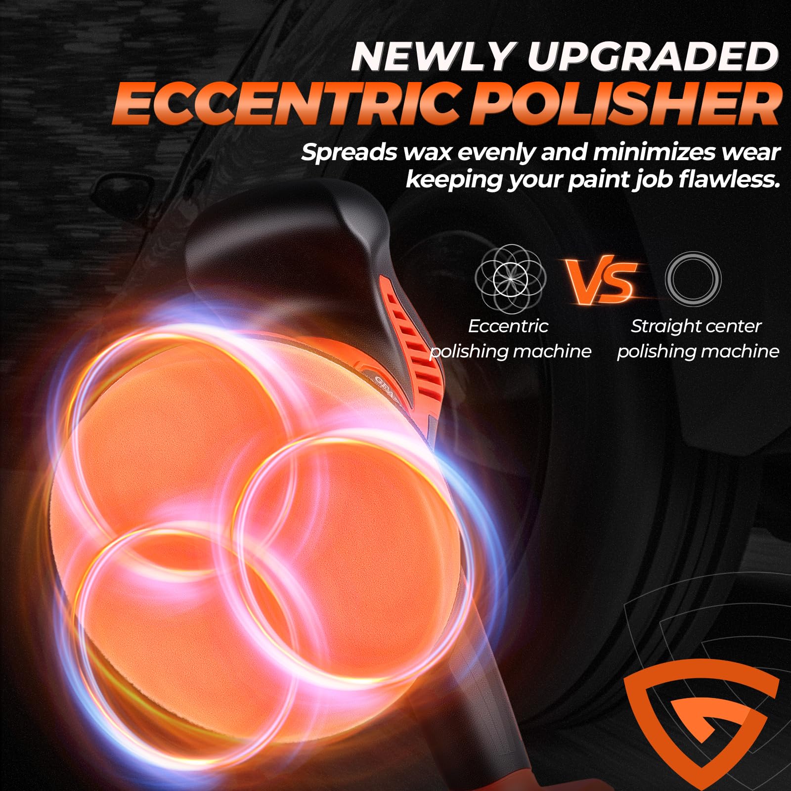 GEARLASSO brushless motor runs cooler and quieter during use.