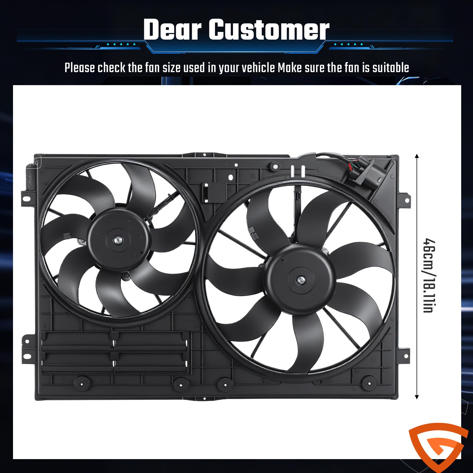 GearLast PA66 plastic condenser fan durability and long life