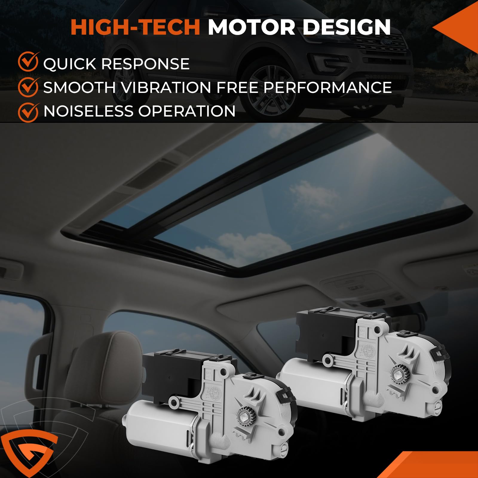 GEARLAST sunroof motor mounting hardware with screws for secure fit
