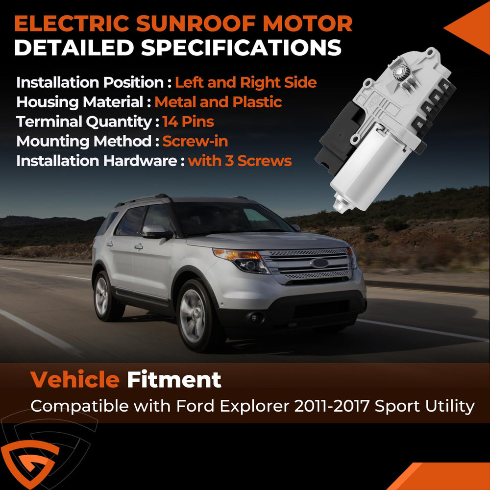 GEARLAST sunroof motor for right Explorer enables reliable opening and closing