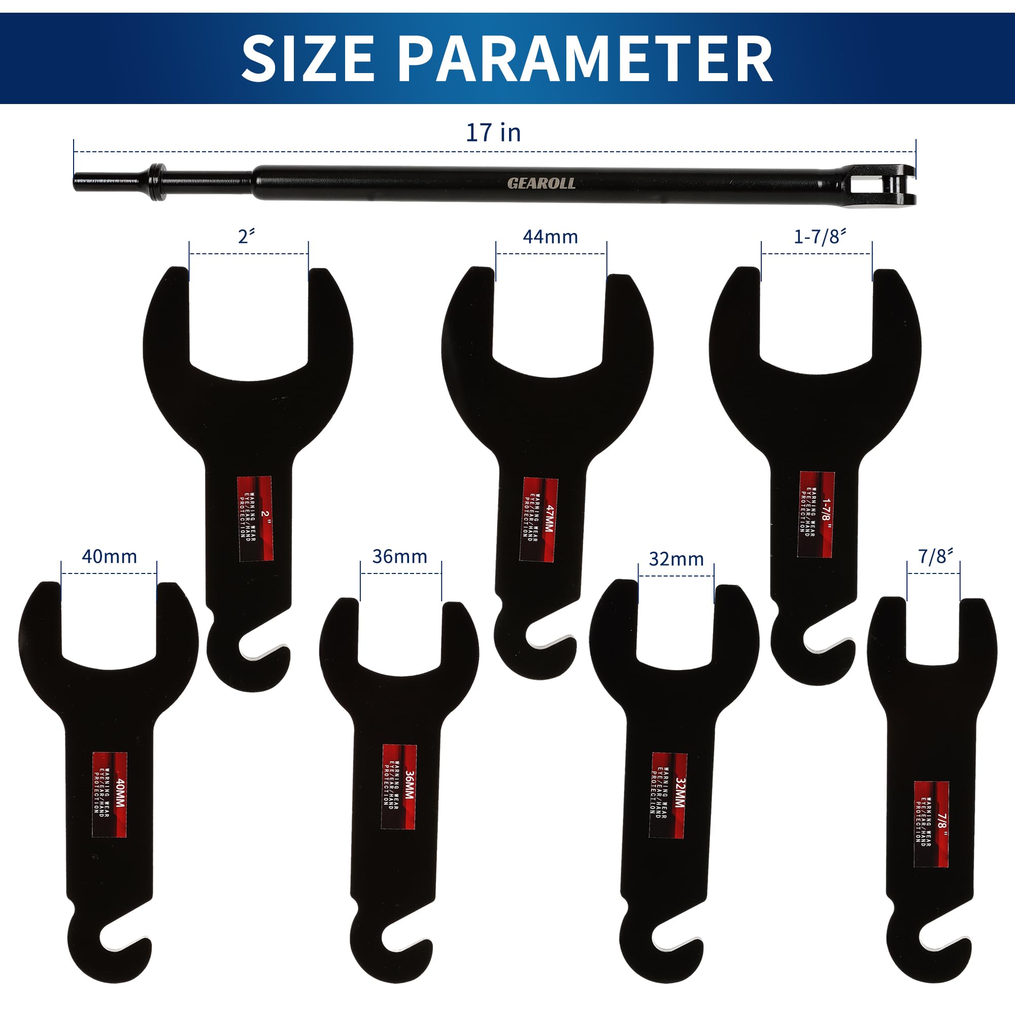 GEAROLL 36mm driving wrench delivering solid leverage for clutch removal.