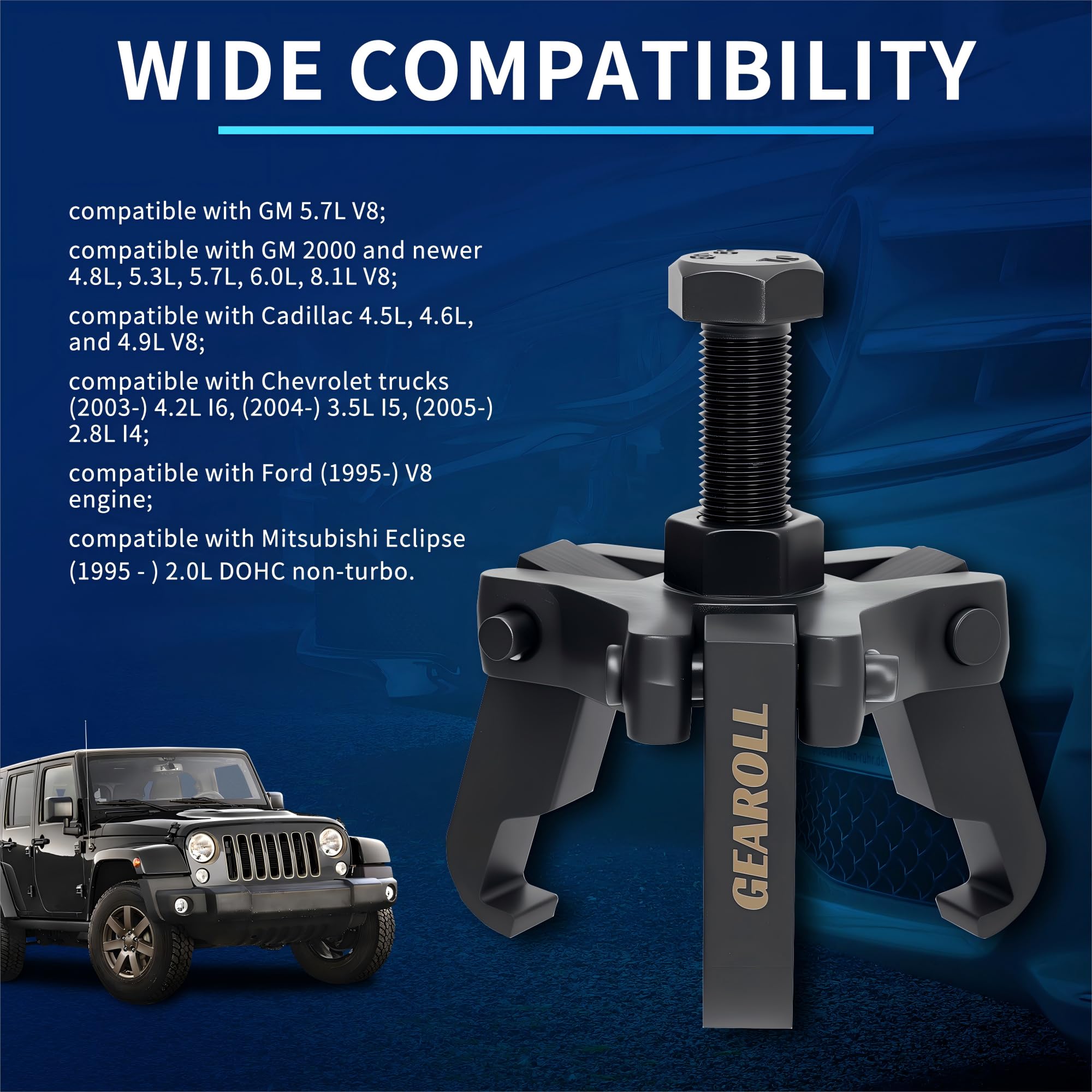 Gearoll thick jaws fit older models for strong, reliable pulling