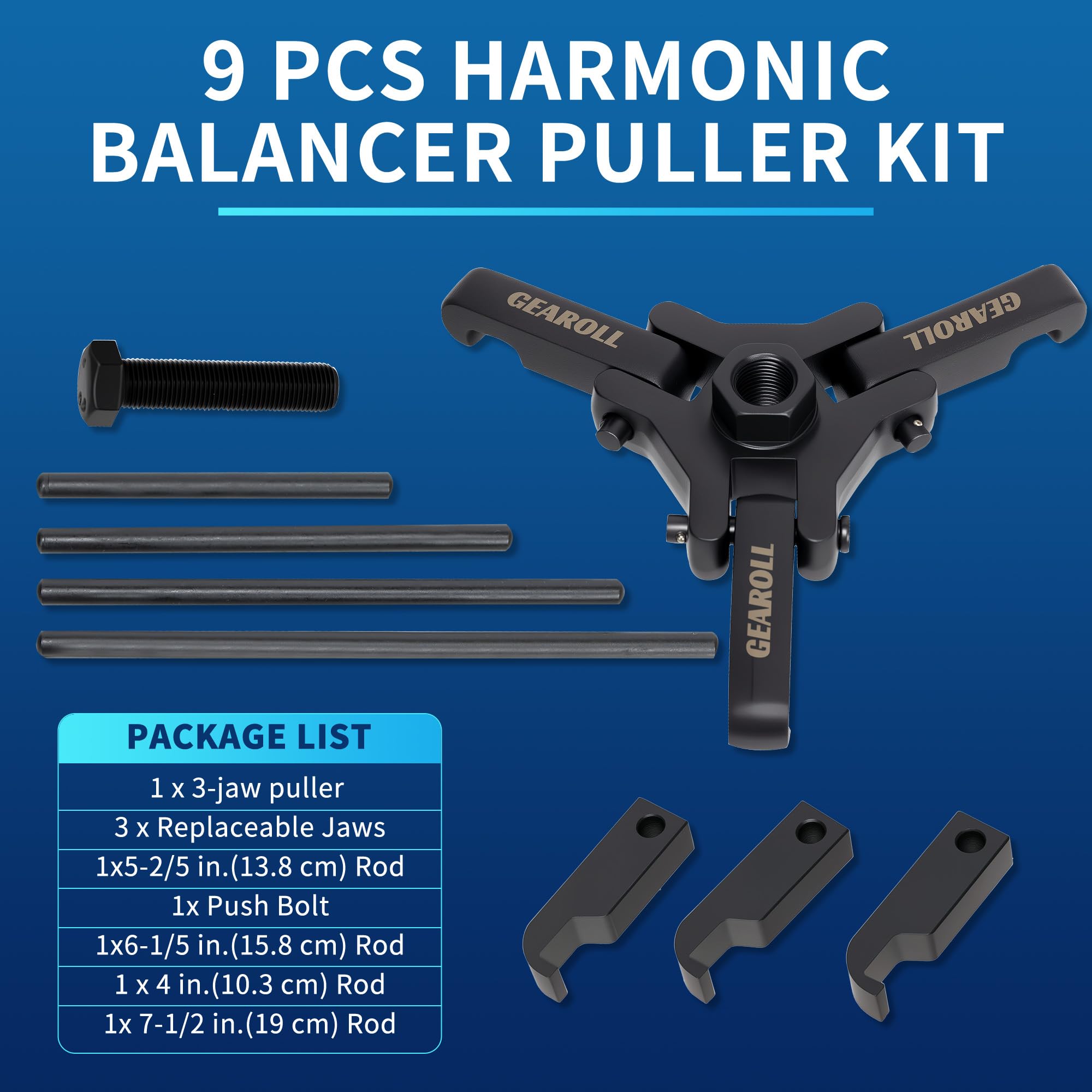 Gearoll thin jaws suit newer engines for precise alignment