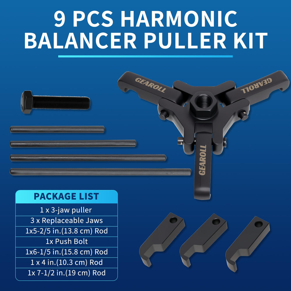 Gearoll thin jaws suit newer engines for precise alignment