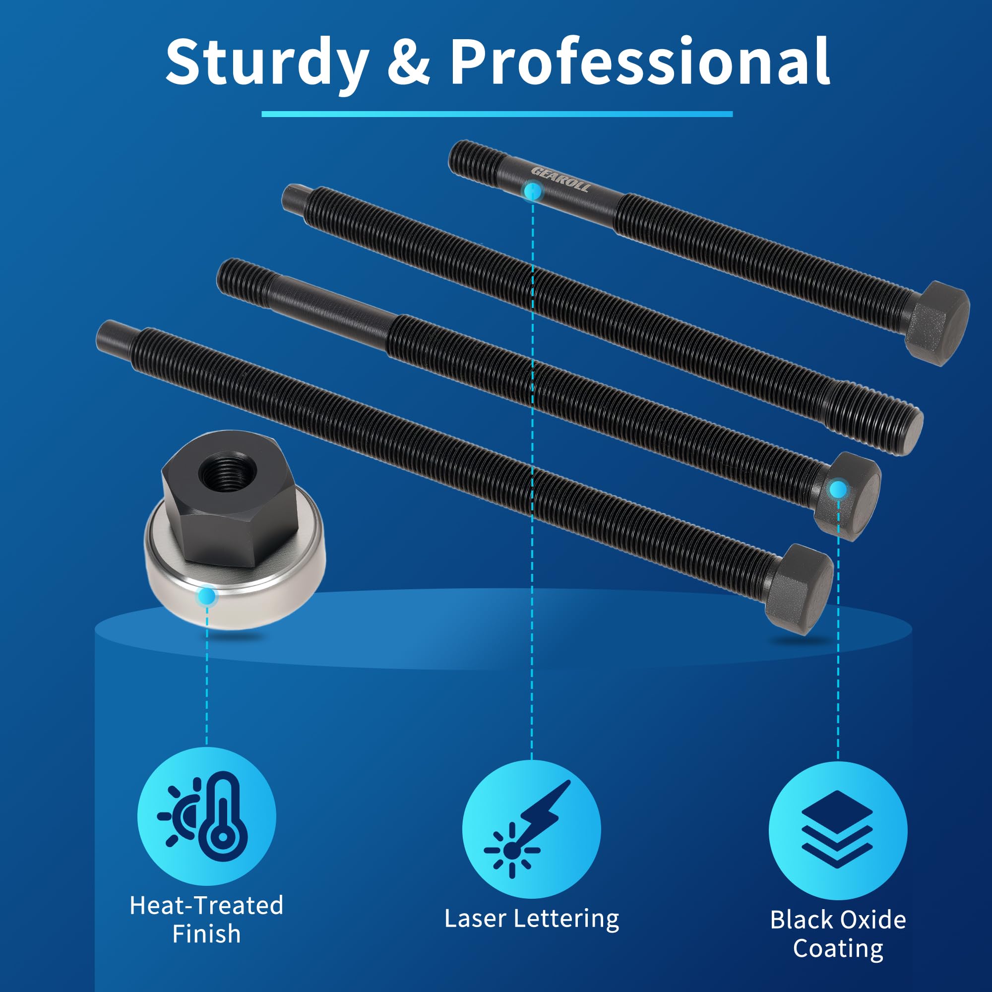 GEAROLL included gloves for safer, cleaner handling.