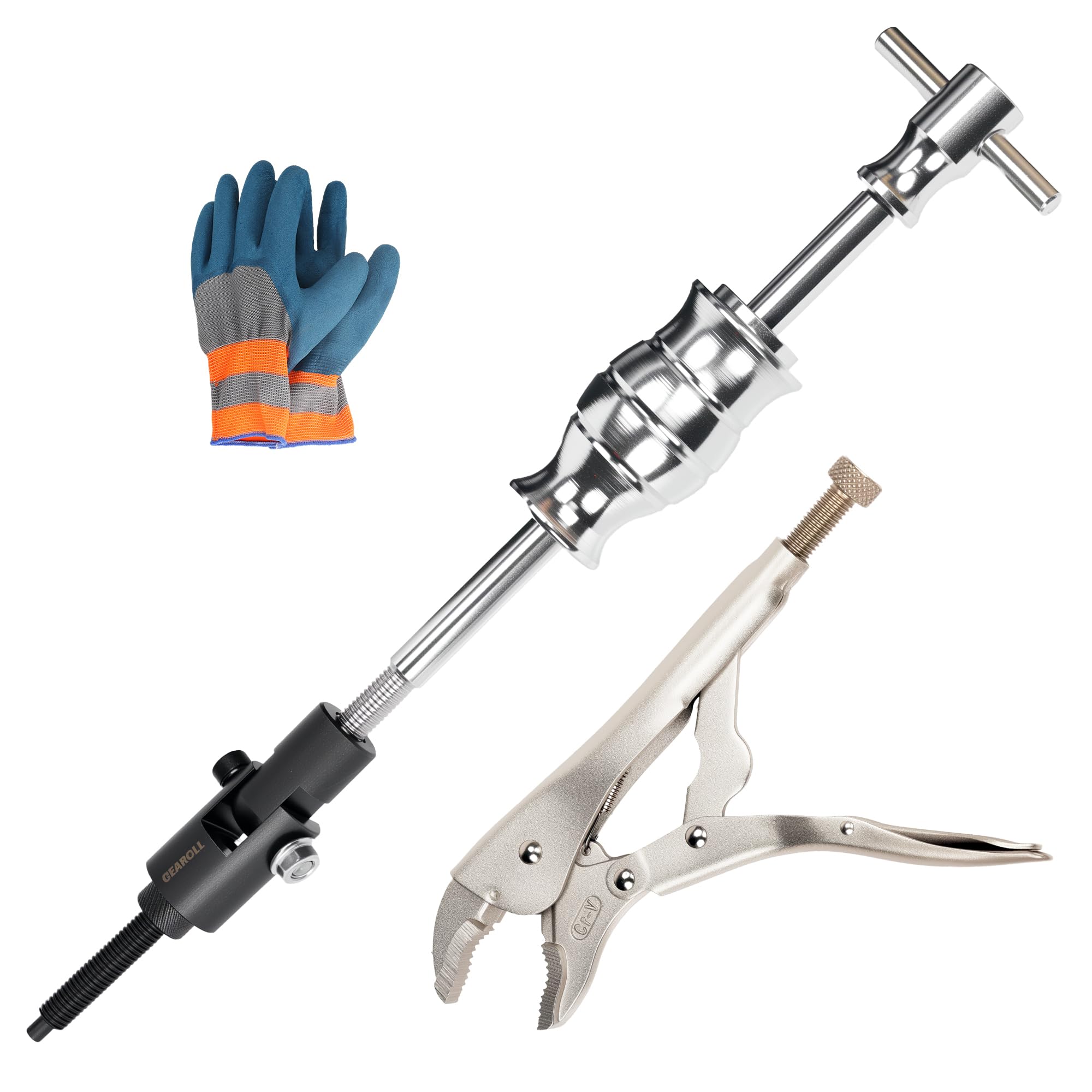 GEAROLL locking pliers in action providing a secure pull.