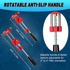 GEAROLL Oil Filter Cutter packaged with blades, wrenches and gloves for ready use