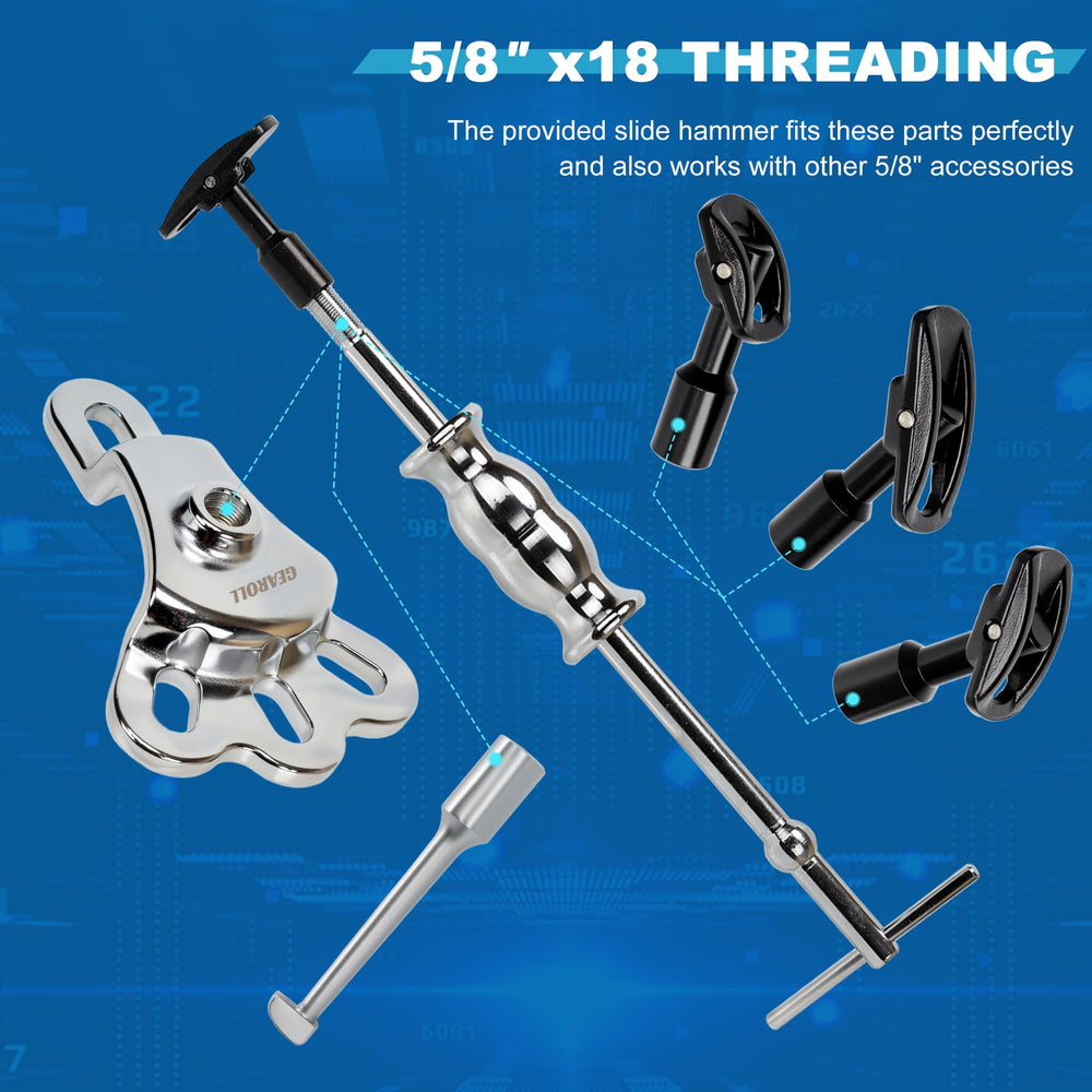 GEAROLL complete kit enables efficient bearing removal workflows.