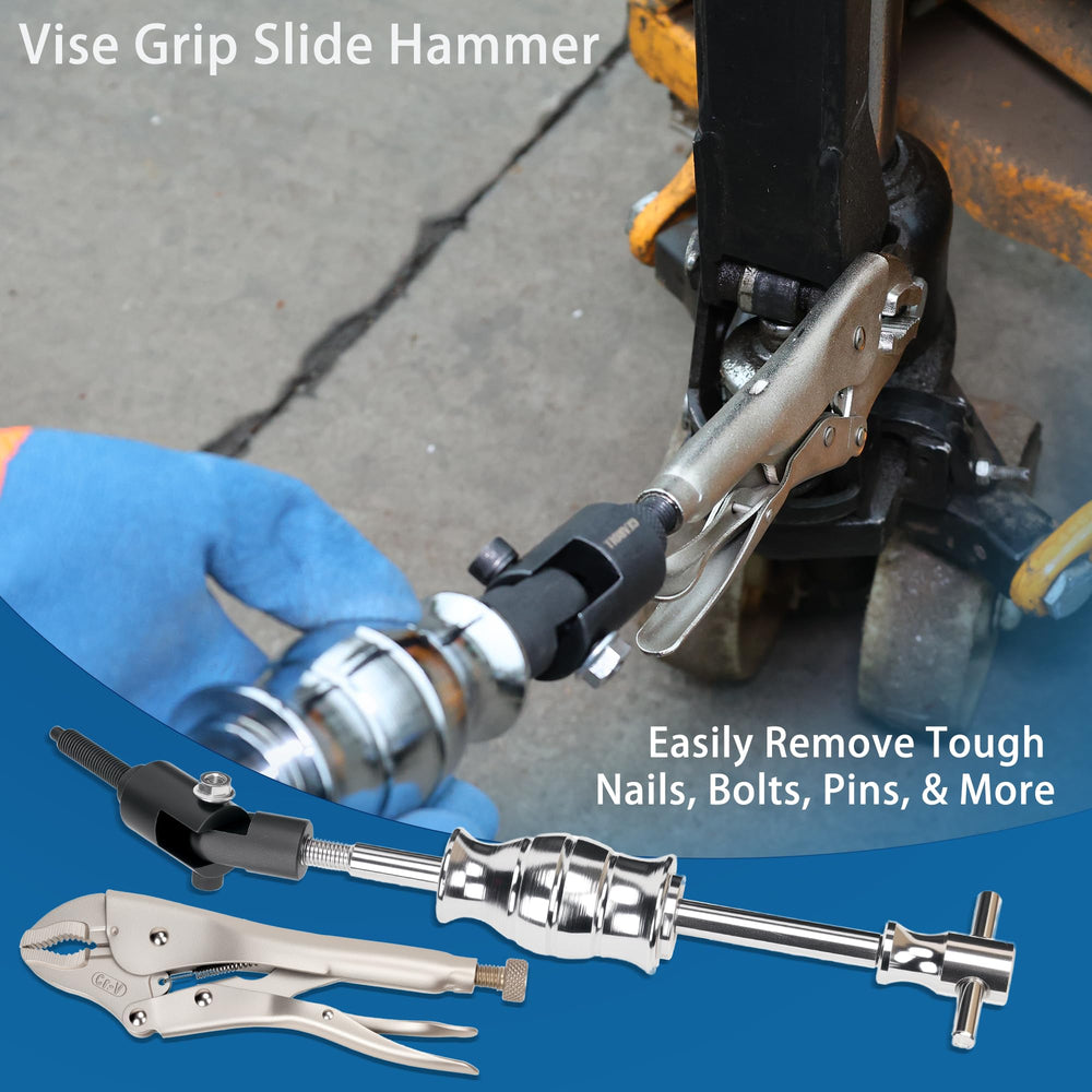 GEAROLL slide hammer 2 lb used for controlled extraction.