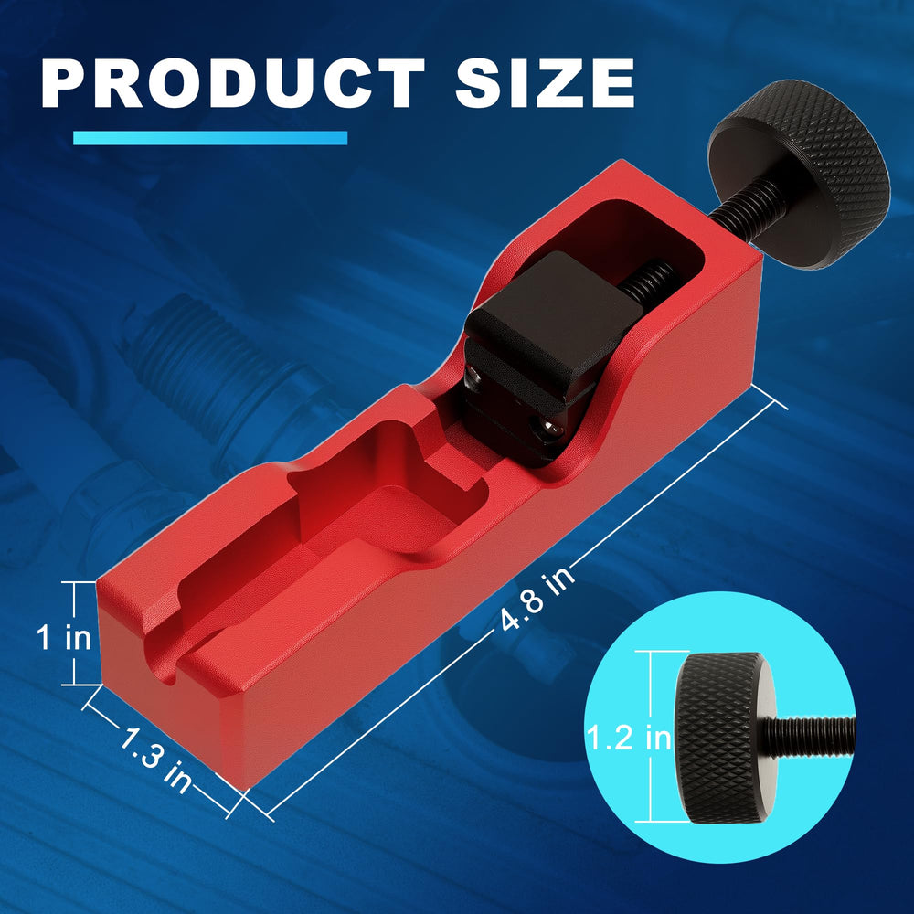 GEAROLL gap tool in use demonstrates quick, repeatable gap settings.