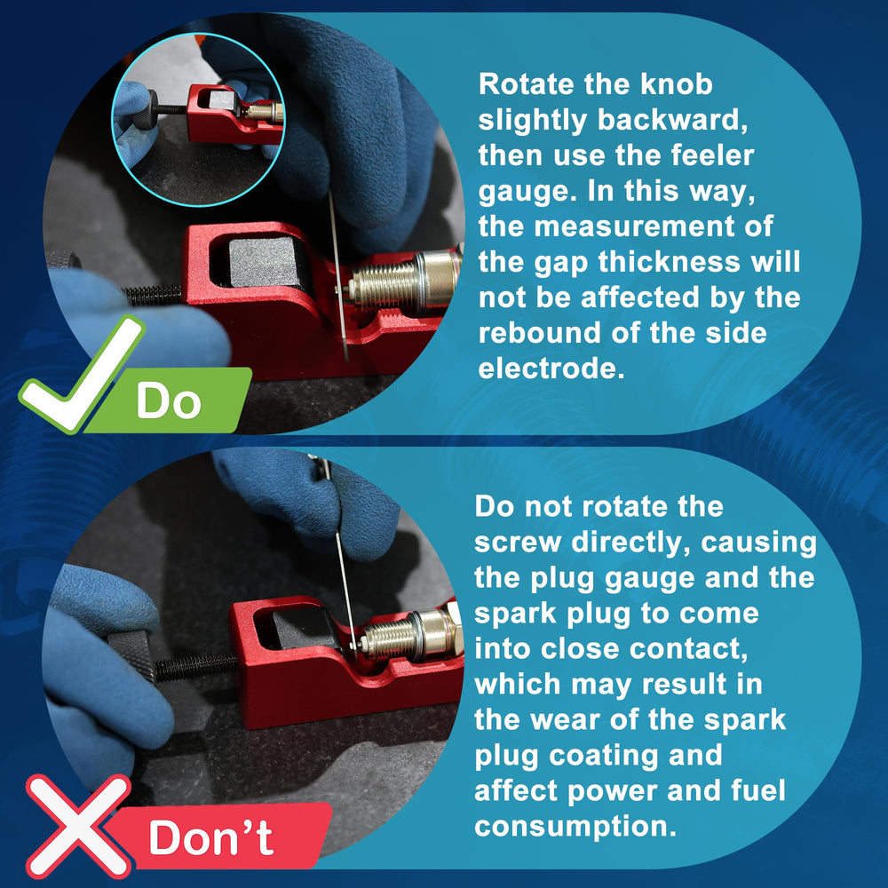 GEAROLL spark plug gap tool kit includes gloves for ready use.