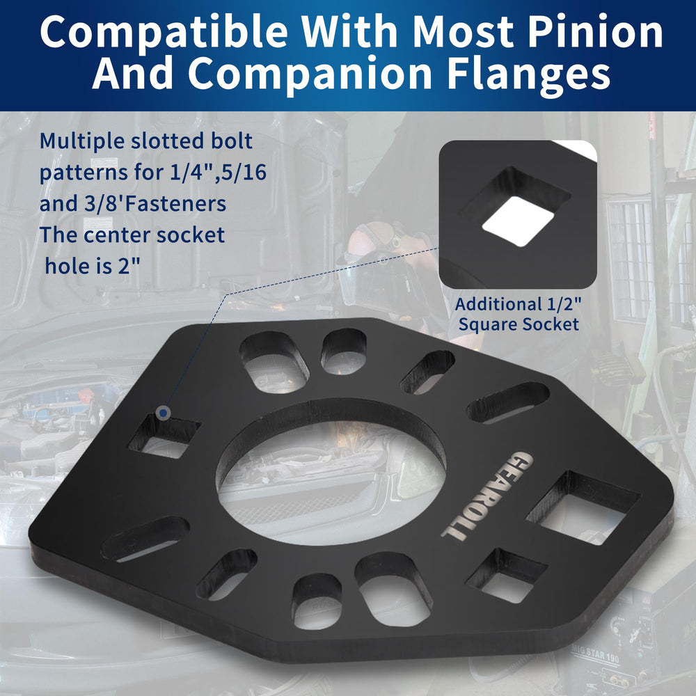 GEAROLL stainless pinion yoke wrench second 1/2 inch socket illustrates enhanced compatibility.