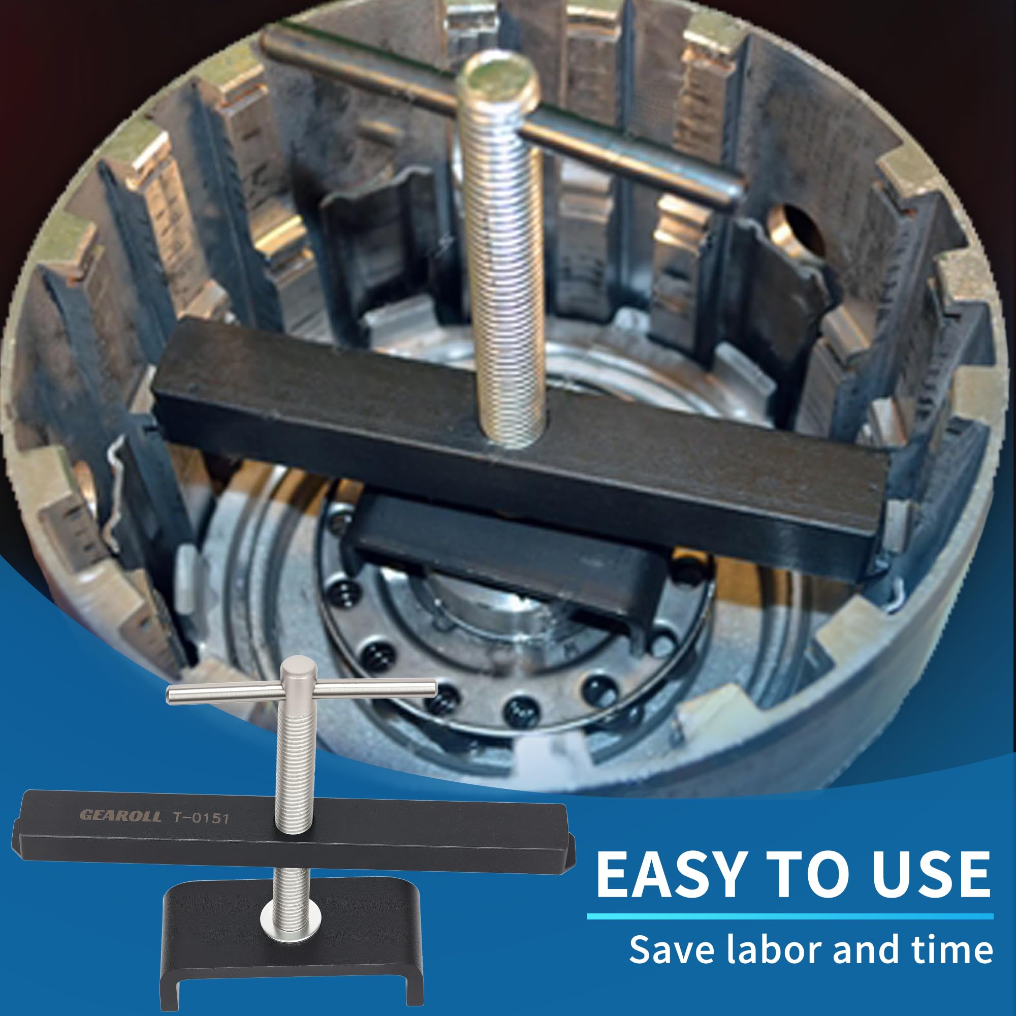 GEAROLL T-0151 easy-to-use design enables quick snap ring access.