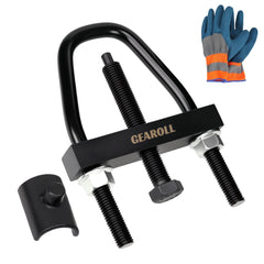 GEAROLL torsion key unloading tool in use under a truck easing torsion key removal.