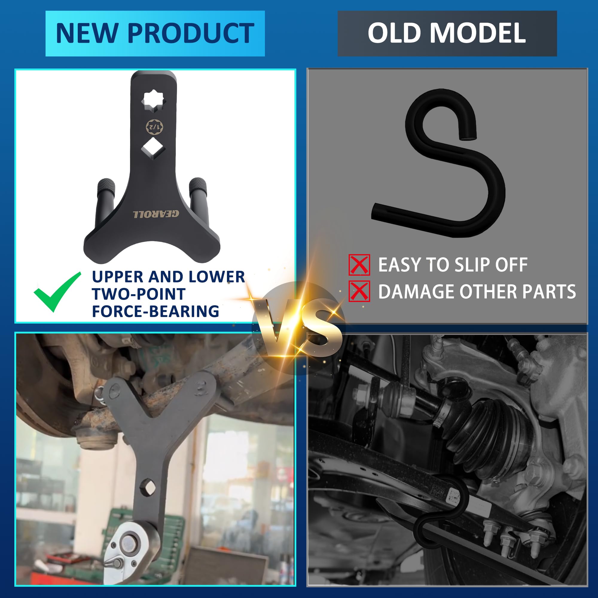 GEAROLL universal fit lower arm pry suitable for many vehicle models